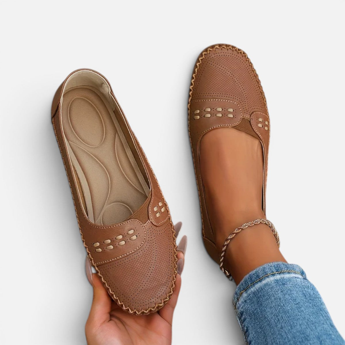 Duvrier | Women's Stylish Orthopaedic Slip - On Shoes