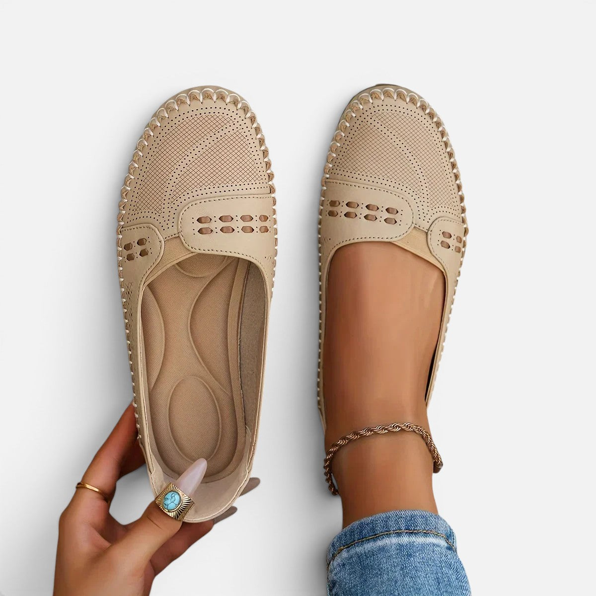Duvrier | Women's Stylish Orthopaedic Slip - On Shoes