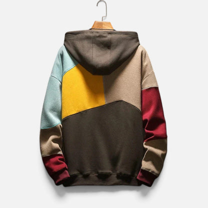 Duvrier | Men's Patchwork Hoodie