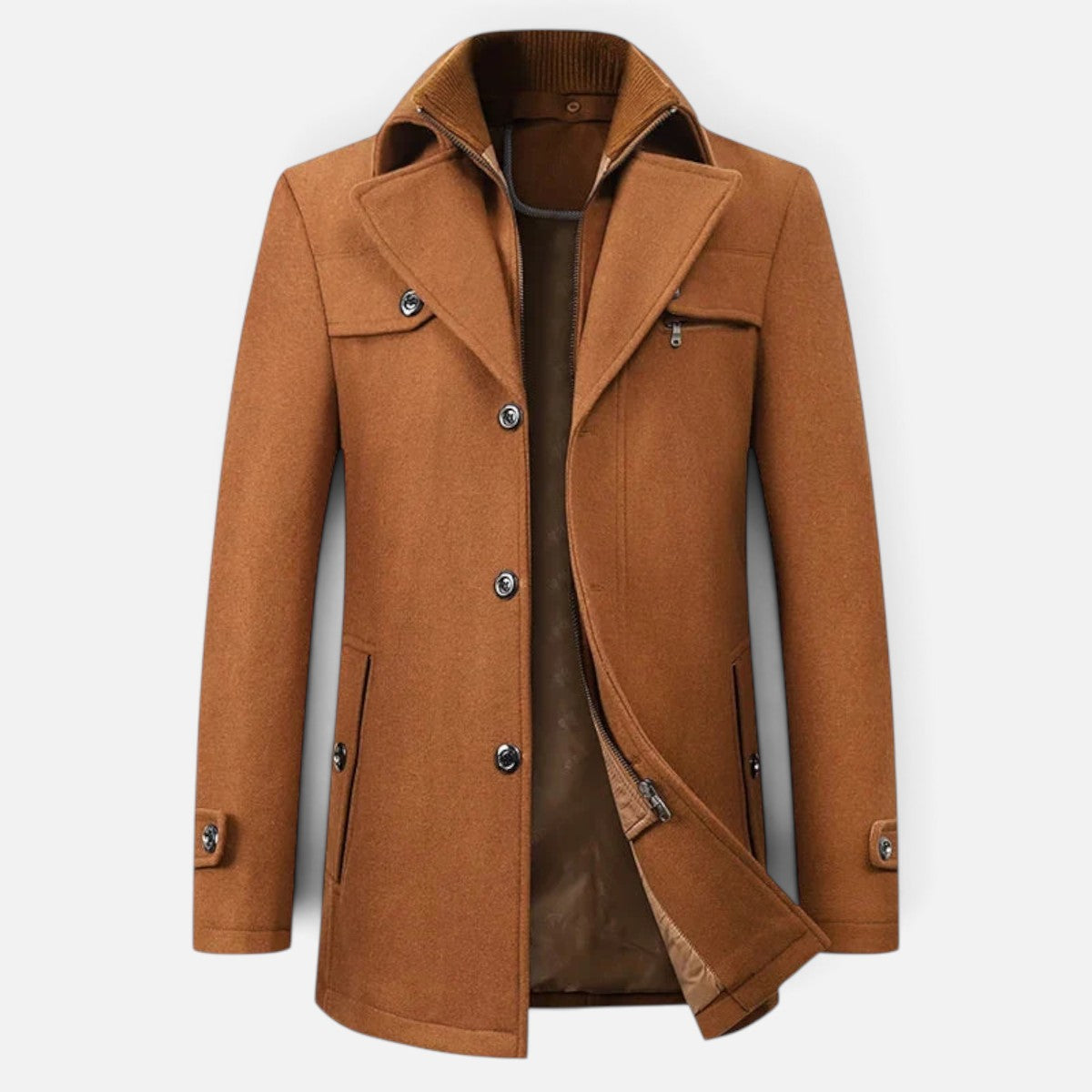 Duvrier | Men's Mid-Length Pea Coat