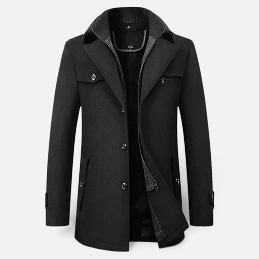 Duvrier | Men's Mid-Length Pea Coat
