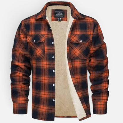 Duvrier | Men's Sherpa Lined Plaid Jacket