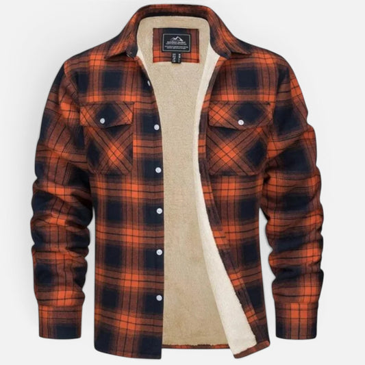 Duvrier | Men's Sherpa Lined Plaid Jacket
