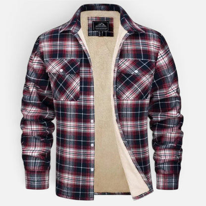 Duvrier | Men's Sherpa Lined Plaid Jacket
