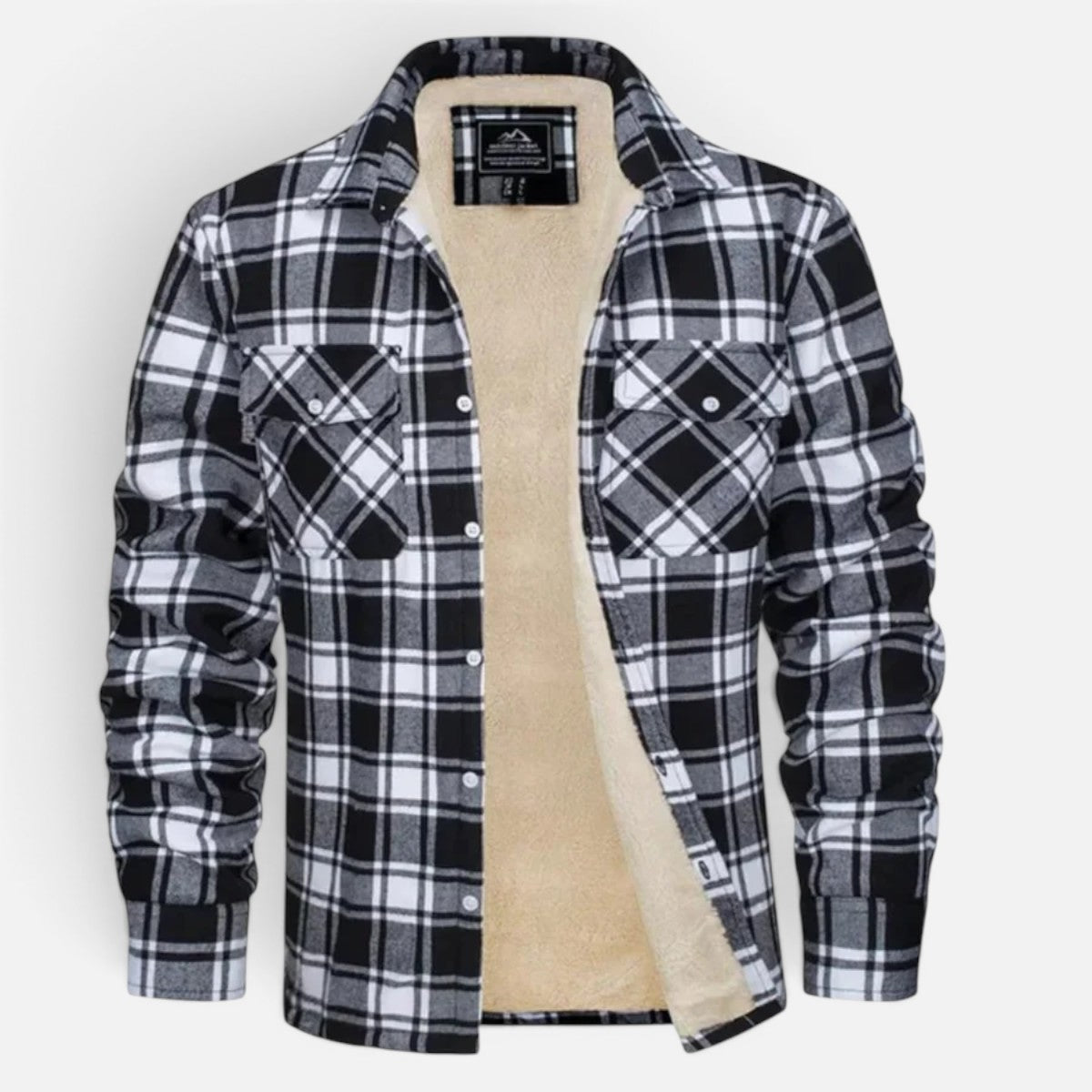 Duvrier | Men's Sherpa Lined Plaid Jacket