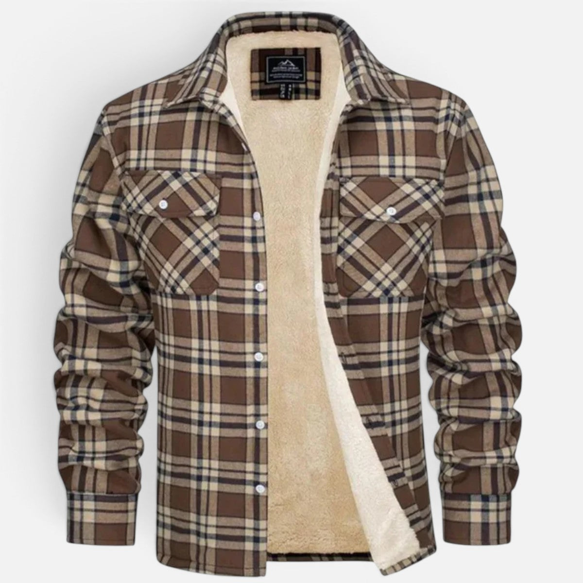 Duvrier | Men's Sherpa Lined Plaid Jacket