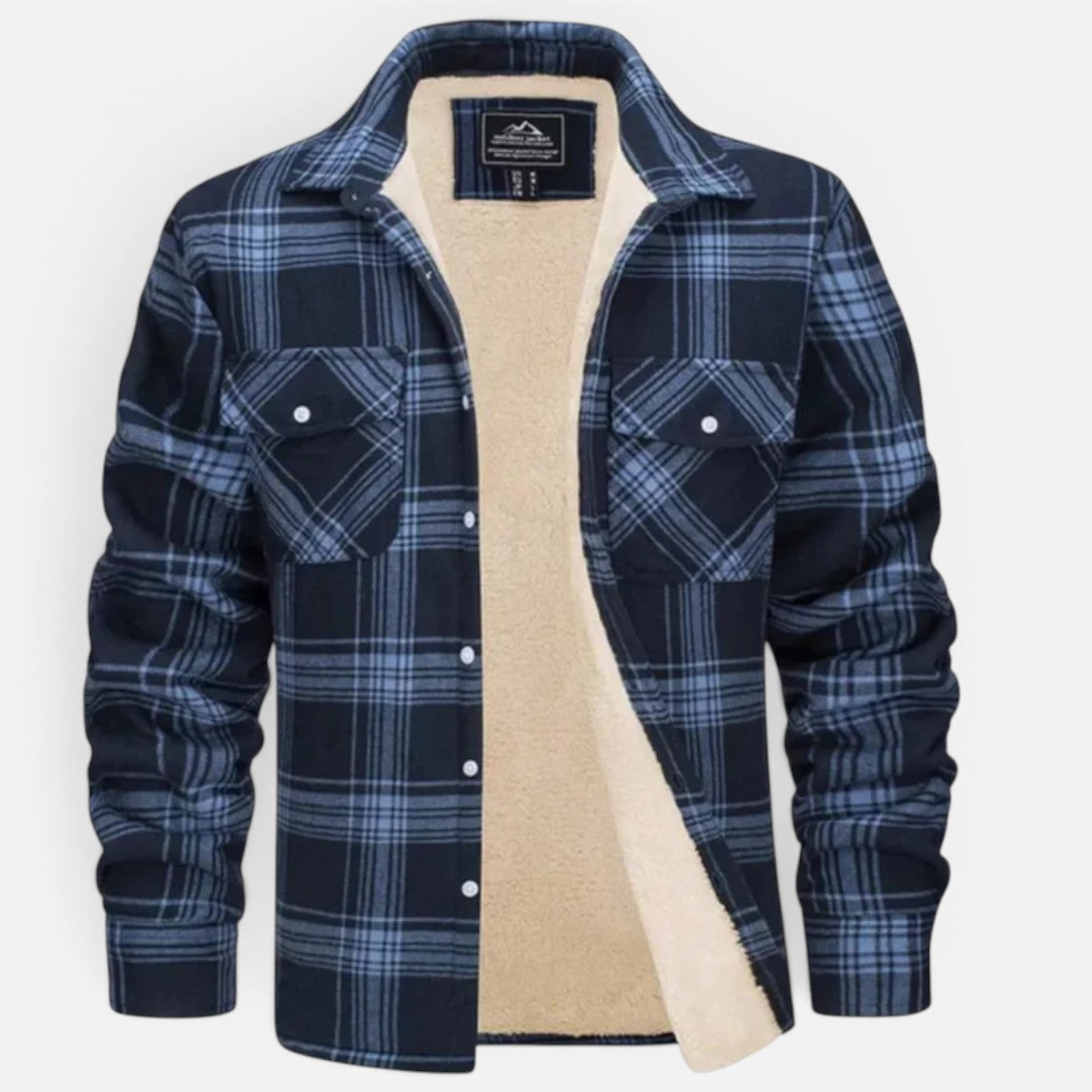 Duvrier | Men's Sherpa Lined Plaid Jacket
