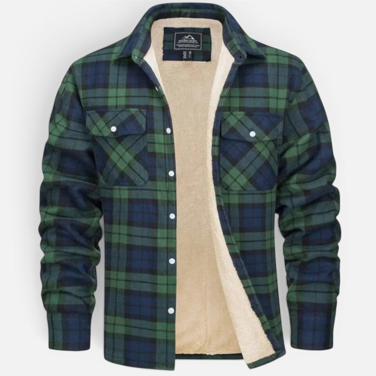 Duvrier | Men's Sherpa Lined Plaid Jacket