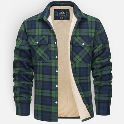 Duvrier | Men's Sherpa Lined Plaid Jacket