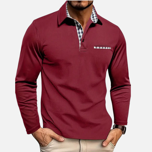 Duvrier | Men's Long Sleeve Polo Shirt