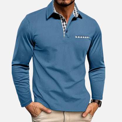 Duvrier | Men's Long Sleeve Polo Shirt