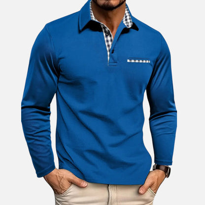 Duvrier | Men's Long Sleeve Polo Shirt