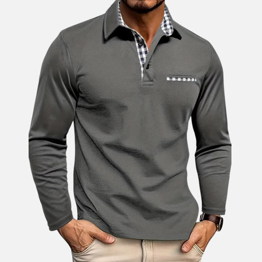 Duvrier | Men's Long Sleeve Polo Shirt