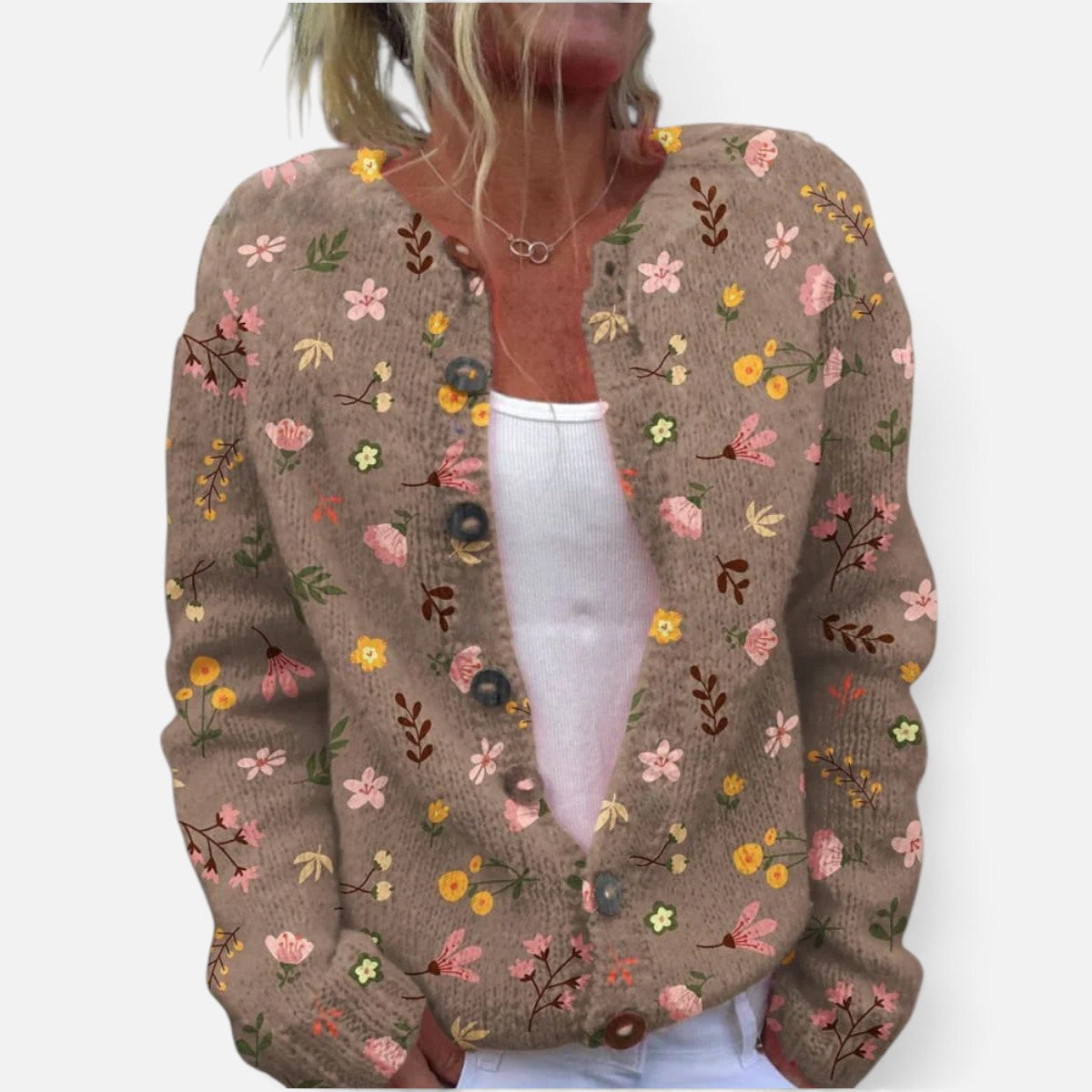Duvrier | Women's Floral Print Cardigan