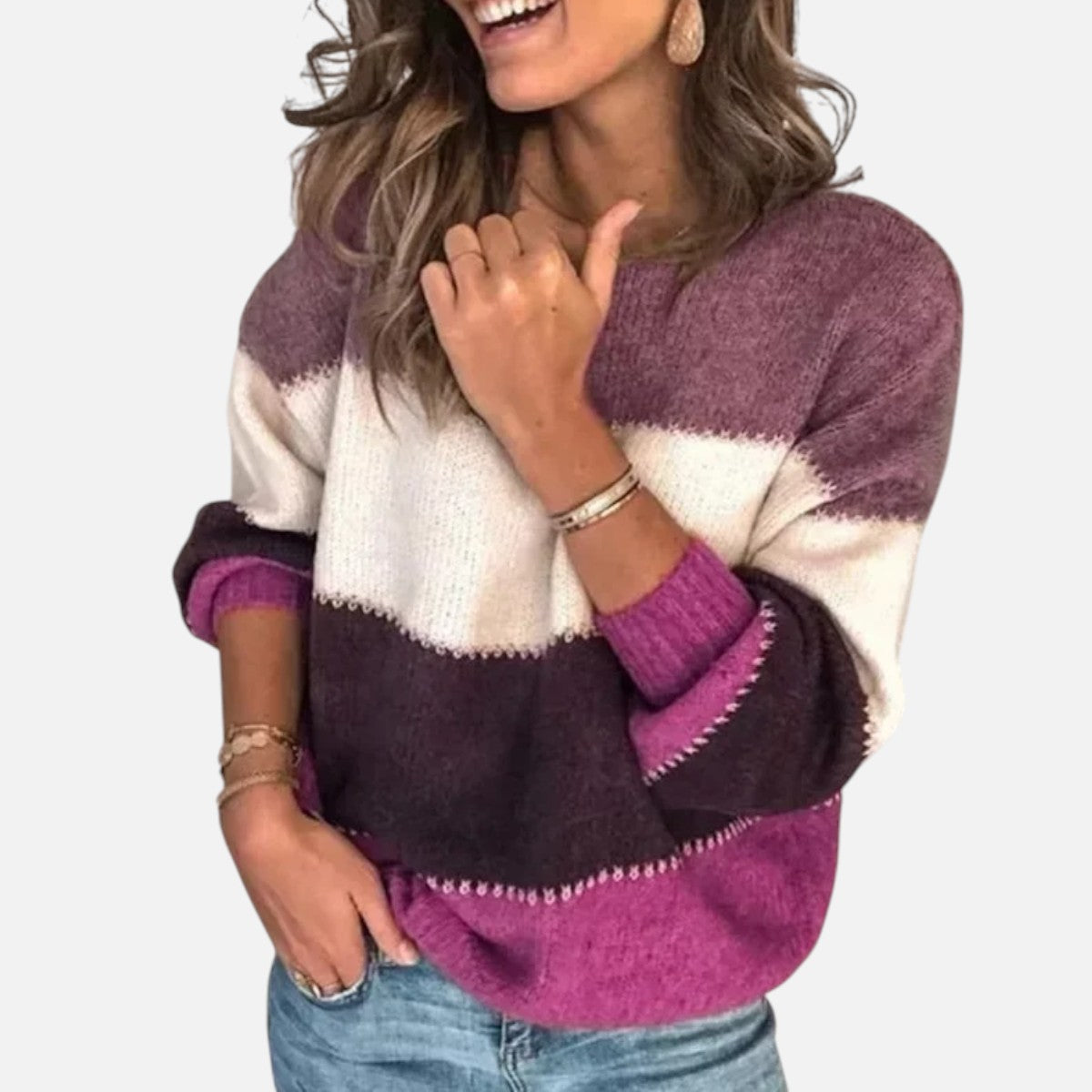 Duvrier | Women's Retro Knitted Jumper