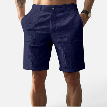 Duvrier | Men's Linen Summer Shorts with Pockets