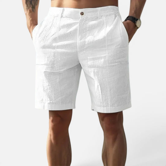 Duvrier | Men's Linen Summer Shorts with Pockets
