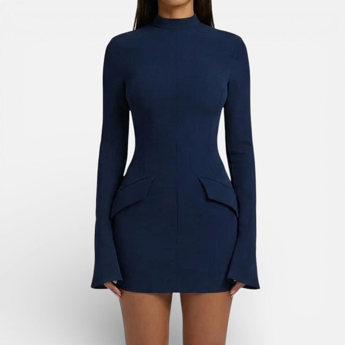 Duvrier | Women’s Timeless Long Sleeve Mini Dress - Party Wear