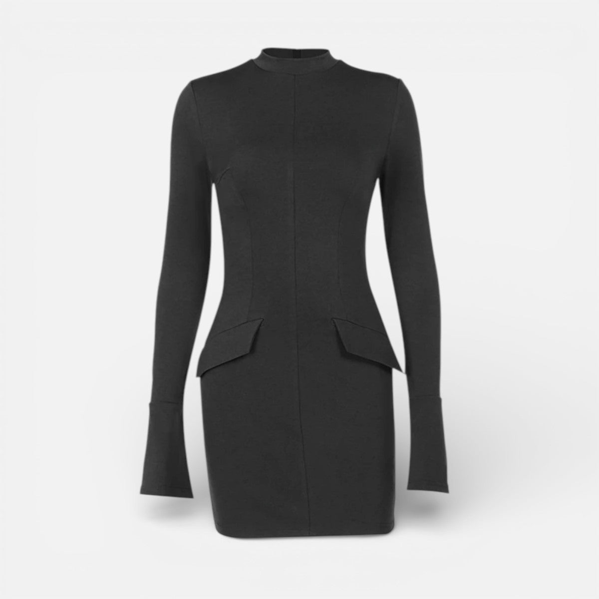 Duvrier | Women’s Timeless Long Sleeve Mini Dress - Party Wear