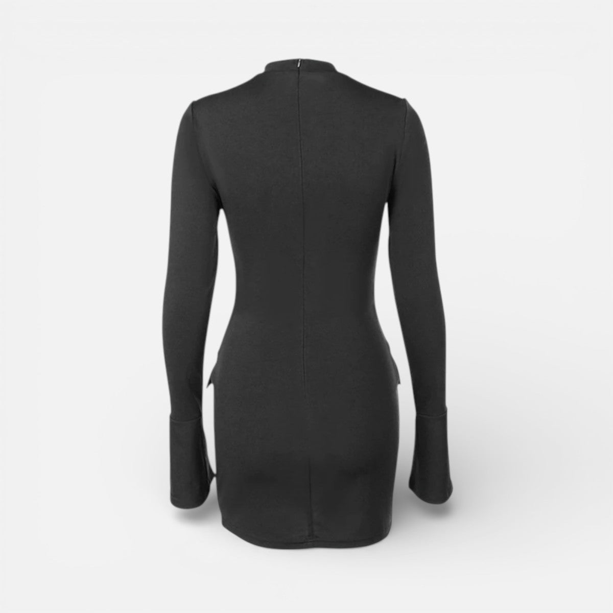 Duvrier | Women’s Timeless Long Sleeve Mini Dress - Party Wear