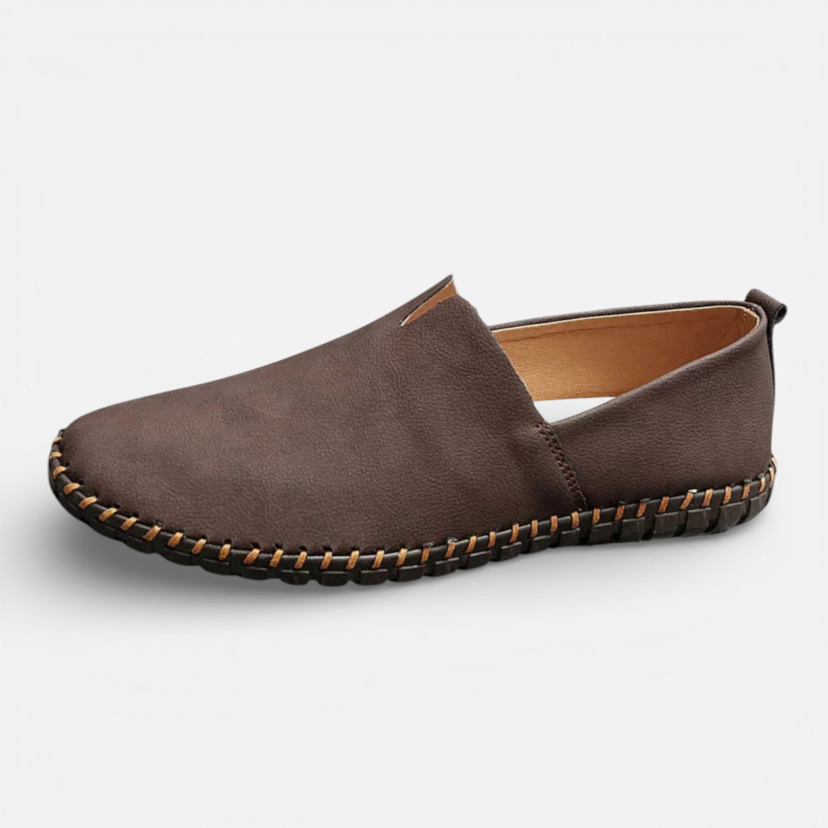 Duvrier | Men’s Leather Slip-On Loafers - Daily Casual Wear