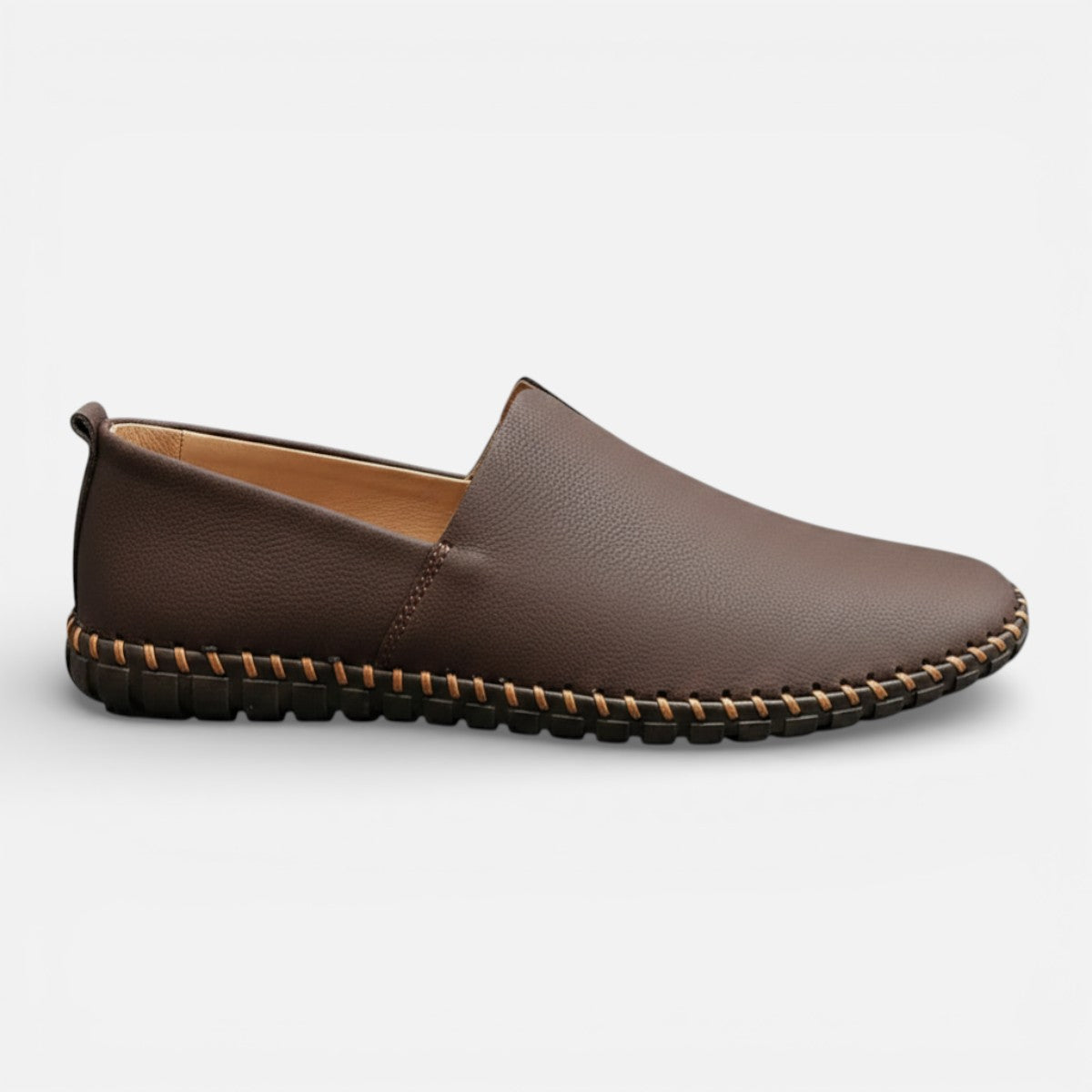 Duvrier | Men’s Leather Slip-On Loafers - Daily Casual Wear