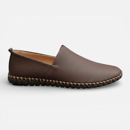 Duvrier | Men’s Leather Slip-On Loafers - Daily Casual Wear