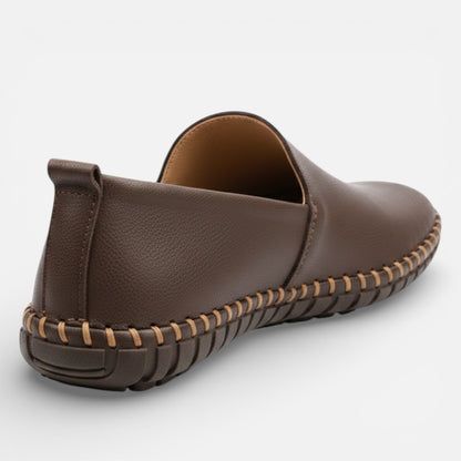 Duvrier | Men’s Leather Slip-On Loafers - Daily Casual Wear