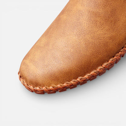 Duvrier | Men’s Leather Slip-On Loafers - Daily Casual Wear