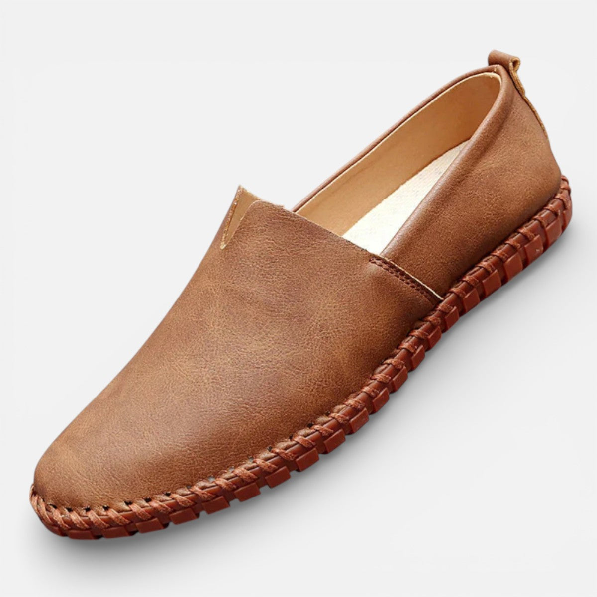 Duvrier | Men’s Leather Slip-On Loafers - Daily Casual Wear