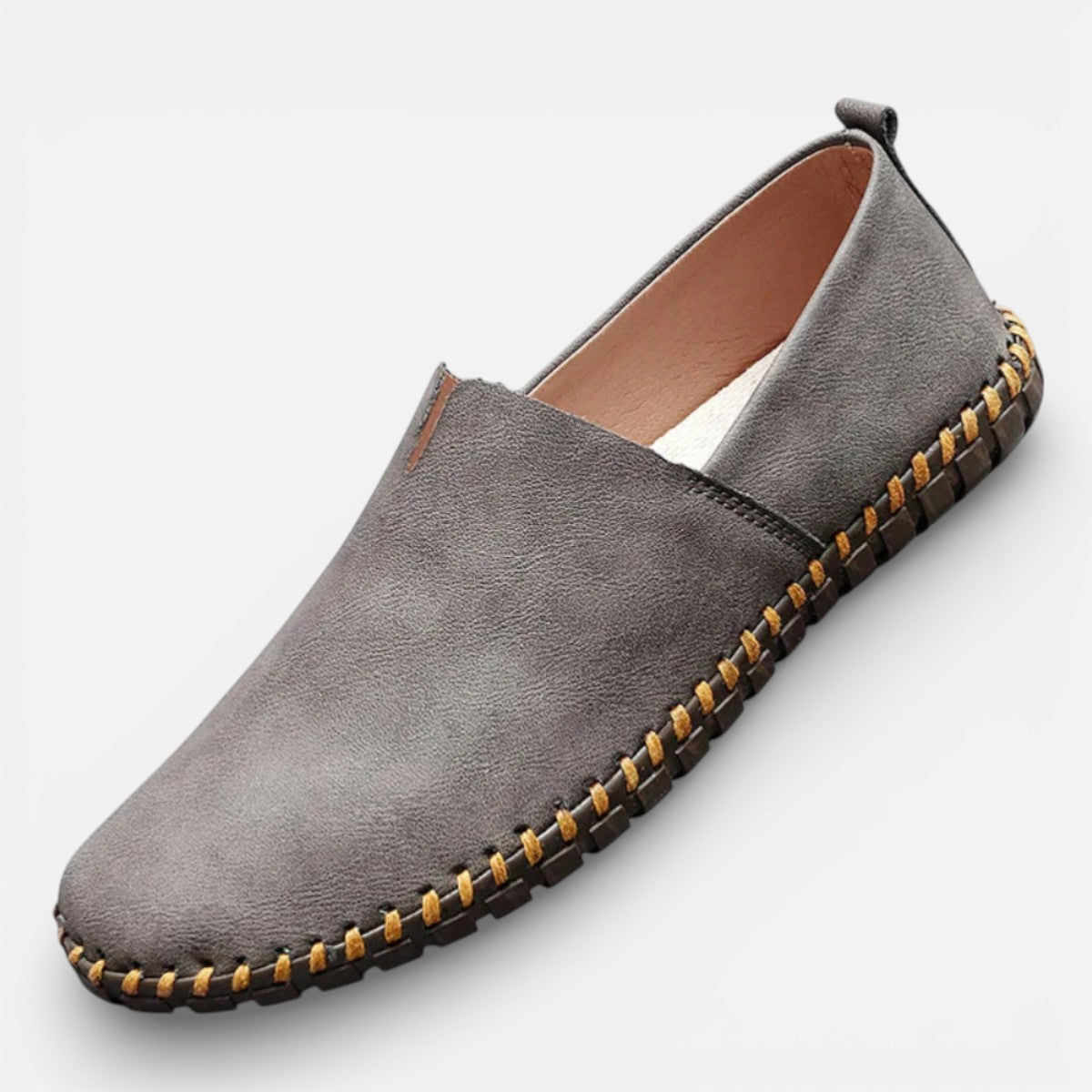 Duvrier | Men’s Leather Slip-On Loafers - Daily Casual Wear