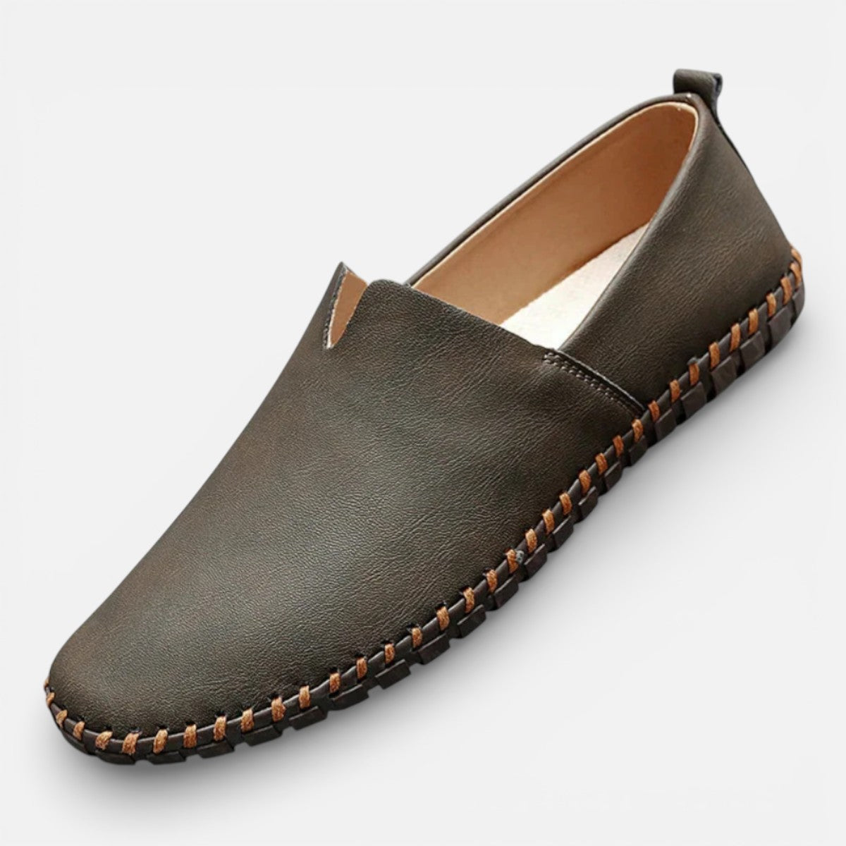 Duvrier | Men’s Leather Slip-On Loafers - Daily Casual Wear