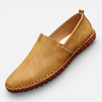 Duvrier | Men’s Leather Slip-On Loafers - Daily Casual Wear