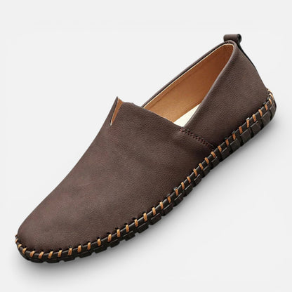 Duvrier | Men’s Leather Slip-On Loafers - Daily Casual Wear
