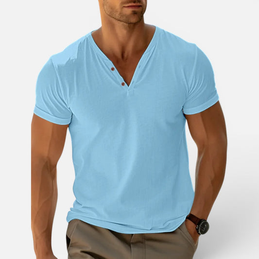 Duvrier | Men's Short Sleeve V-Neck Summer Tee