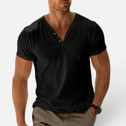 Duvrier | Men's Short Sleeve V-Neck Summer Tee
