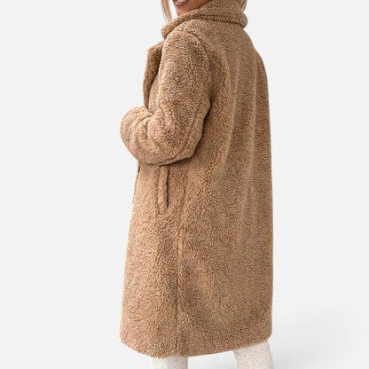 Duvrier | Women's Oversized Teddy Long Coat