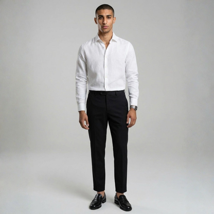 Duvrier | Men’s Slim Fit Stretch Pantalon - Smart Casual Office Wear