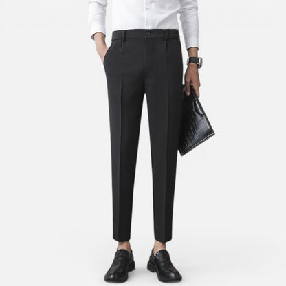 Duvrier | Men’s Slim Fit Stretch Pantalon - Smart Casual Office Wear