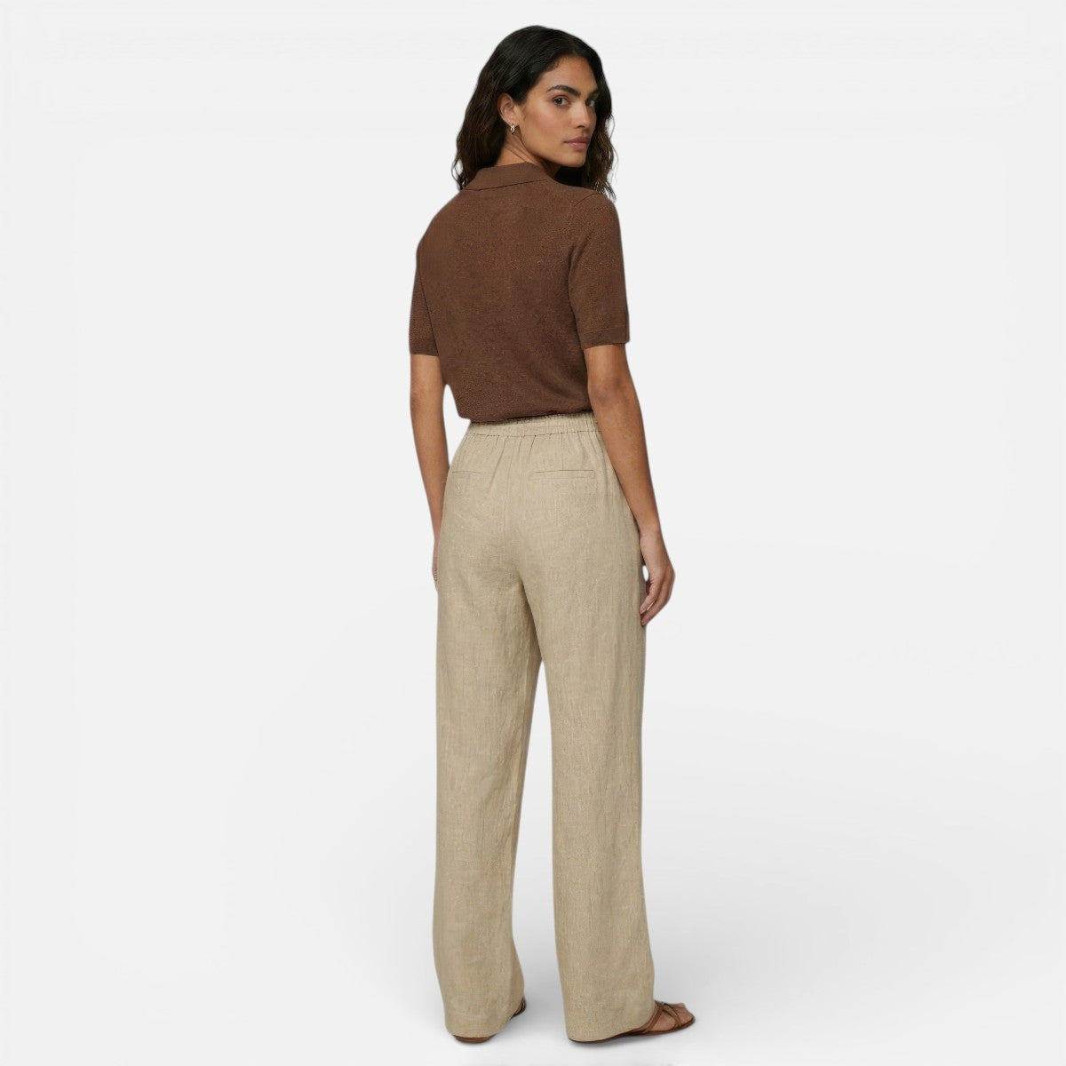 Duvrier | Women’s Lightweight Linen Trousers - Casual Daily Wear