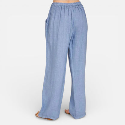Duvrier | Women’s Lightweight Linen Trousers - Casual Daily Wear