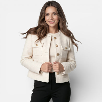 Duvrier | Women’s Textured Blazer - Classic Everyday Layer