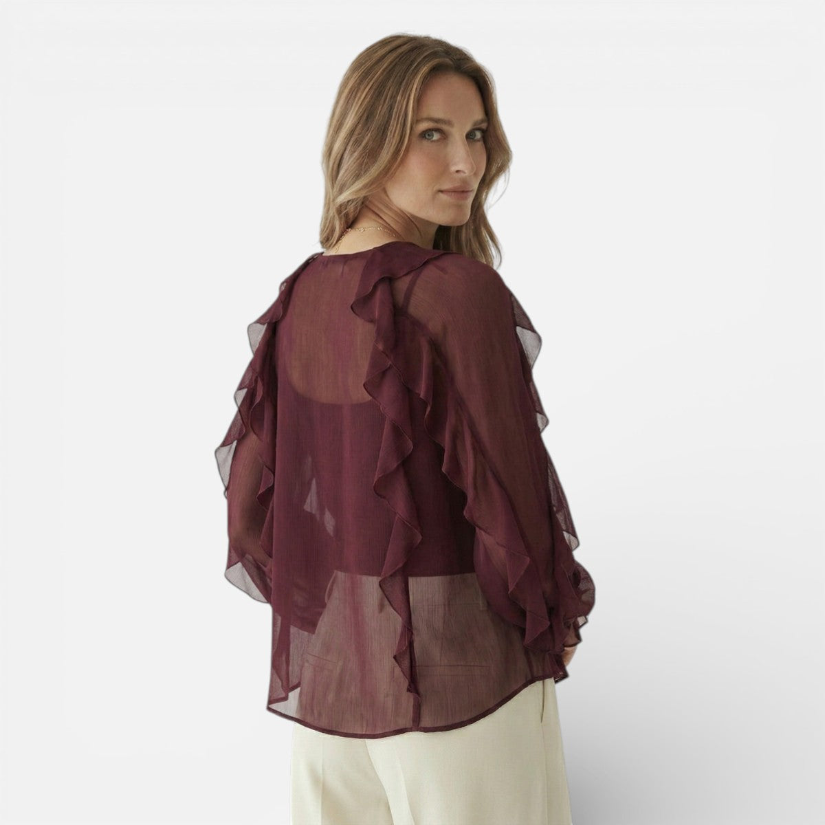 Duvrier | Women’s Elegant Chiffon blouse - Lightweight Daily Wear