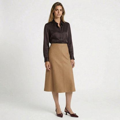 Duvrier | Women's Leather Mid Heels - Comfortable Office Wear