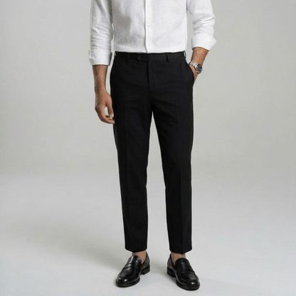 Duvrier | Men’s Slim Fit Stretch Pantalon - Smart Casual Office Wear