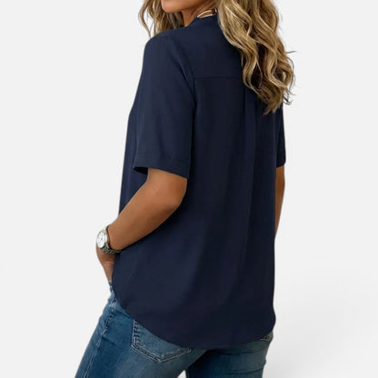 Duvrier | Women’s Casual V-Neck Blouse