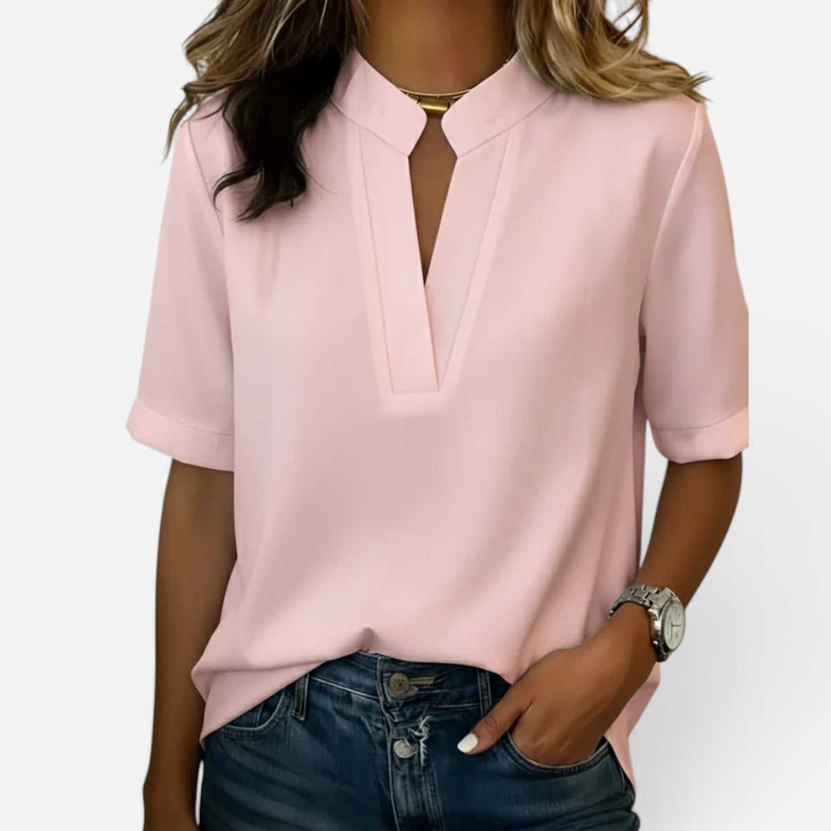 Duvrier | Women’s Casual V-Neck Blouse