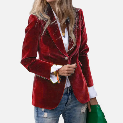 Duvrier | Women's Velvet Blazer