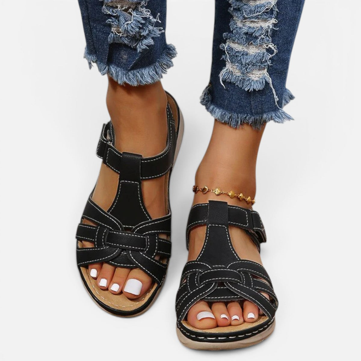 Duvrier | Women's Arch Support Walking Sandals