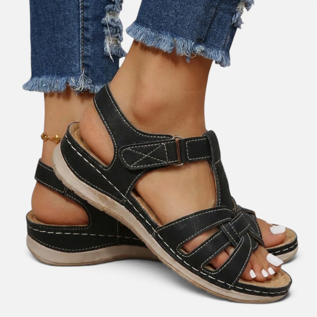 Duvrier | Women's Arch Support Walking Sandals
